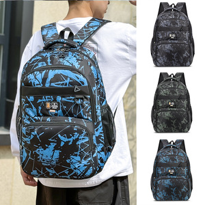 Camouflage <b>Backpack</b> For Boys 15 Inches School Outdoor Travel Student <b>Backpack</b> With Zipper Pocket - Product Image 1