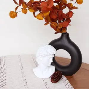 Skymoving-Corredor <span class=keywords><strong>de</strong></span> <span class=keywords><strong>mesa</strong></span> largo color crema para el hogar, textiles personalizados, marfil, casa <span class=keywords><strong>de</strong></span> campo, caminos <span class=keywords><strong>de</strong></span> <span class=keywords><strong>mesa</strong></span> tejidos con borlas para decoración del hogar - Product Image 4