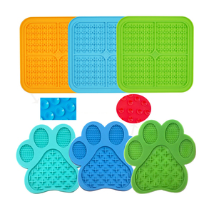 Alfombrilla <span class=keywords><strong>de</strong></span> silicona <span class=keywords><strong>de</strong></span> grado alimenticio para lamer perros, alfombrilla <span class=keywords><strong>de</strong></span> succión, alimentador lento para mascotas, alfombrilla <span class=keywords><strong>de</strong></span> lamer para baño, alfombrilla para lamer perros, novedad <span class=keywords><strong>de</strong></span> 2022 - Product Image 1