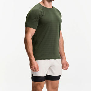 Camiseta Deportiva de Secado Rápido de Poliéster y Elastano para Hombre, Camiseta Deportiva para Gimnasio, Camiseta con Logotipo de Impresión Digital Personalizada para Hombre - Product Image 1