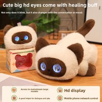 Dialog-AI Emotionaler Begleiter Intelligenter Roboter-Katze Star Man Plüschtier Kinderpuppe aus Polyesterfasern
