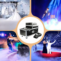Machine à brouillard fumigène à eau, machine à brouillard sec pour scène, mariage, fête, DJ, disco, équipement d'effets DMX 512, machine à brouillard basse 3000W