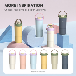 Hong Ling 304 in acciaio inox aspirapolvere 22oz metallo doppia parete isolante per bevande Tumbler con infusore di frutta sul coperchio - Product Image 4