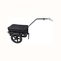 Remorque utilitaire pour vélo, chariot de transport de marchandises, chariot à bagages en acier pour vélo, grand chariot à outils roulant