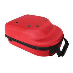 Red Customized Protective Storage Carrying Baseball Hat EVA Cap Carrier Travel Bag Case