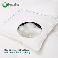 Couette en duvet de canard et d'oie pour hôtel 5 étoiles, enveloppe 100% coton anti-duvet, taille Queen et King, certifiée OEKO RDS, Skin-F