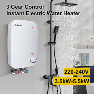 เครื่องทำน้ำอุ่นไฟฟ้าแบบไร้ถัง ควบคุมง่าย 5500W องค์ประกอบสแตนเลส ให้ความร้อนเร็ว 220V-240V จัดจำหน่ายจากโรงงาน รับผลิตแบบ ODM - Product Image 4