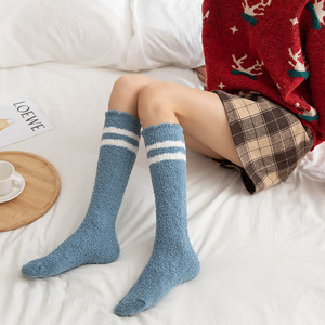 <strong>Warm</strong> Cozy Coral Velvet Colorful Thermal <strong>Fuzzy</strong> <strong>Socks</strong> Winter Floor Fluffy Long Korean Women <strong>Socks</strong> - Product Image 2
