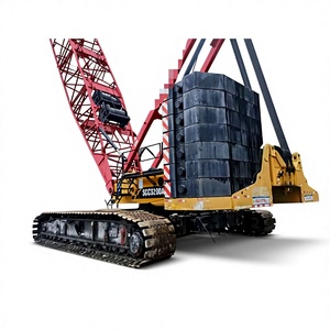 Grúa sobre orugas usada SAN 150T amarilla, serie SCC (SCC750A/SCC850A-6/SCC1000A-6), 58000 kg, altura de elevación de 49 m, alcance de 8.5 m - Product Image 1