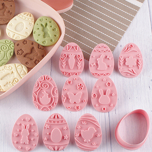 Set di 9 Stampini e Timbri per <span class=keywords><strong>Biscotti</strong></span> Pasquali, Decorazione per Cioccolato e Pasticceria, Set per <span class=keywords><strong>Biscotti</strong></span> Festivi - Product Image 6