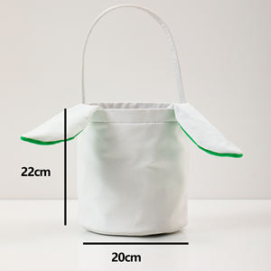 Cestas de Pascua de Lona con Orejas Largas para Sublimación, Bordado Infantil, Caza de Huevos, Dulces, Conejito de Pascua, Venta al por Mayor - Product Image 2