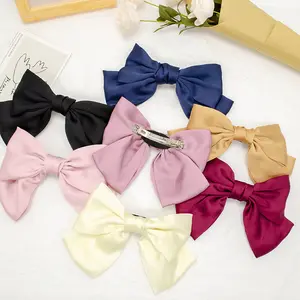 Pinza para el pelo de cinta de satén para niña y mujer, horquilla con lazo grande, lazos para el pelo de <span class=keywords><strong>Jojo</strong></span> Siwa, horquilla para el pelo de moda - Product Image 1
