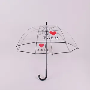 Parapluie Transparent à impression personnalisée, prix bas, vente en gros