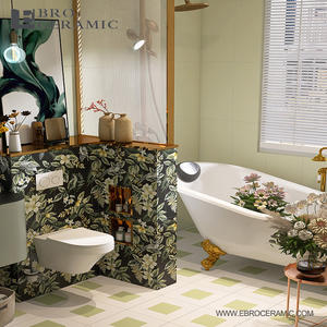 Baldosas de suface mate anticratch para decoración interior, azulejos de pared rústicos para baño y cocina, 300x600 - Product Image 1