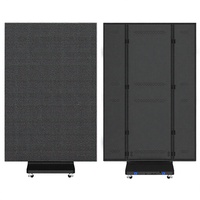 Écran d'affichage numérique LED portable à triple pliage pour affiches, signalétique numérique mobile pour les centres commerciaux, les hôtels et les événements