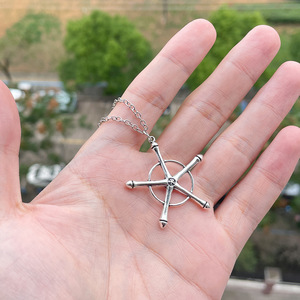 Venta al por mayor Anime periférico <span class=keywords><strong>Bleach</strong></span> Quincy <span class=keywords><strong>Ishida</strong></span> Uryuu Cosplay Props collar de Metal - Product Image 2
