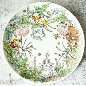 Plato de Colección Especial de Hayao Miyazaki, <span class=keywords><strong>Totoro</strong></span>, Plato Plano, Caja de Regalo Conjunta - Product Image 4