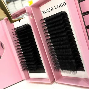 DIY Custom Mink Free Private Label Individual Eyelash Packaging Box Extension Kit Free Eyelash Samples