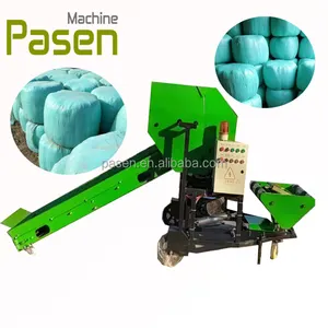 Automatische Strohgras-Rundsilage-Ernte maschine und Ballen presse Rundsilage-Verpackungs maschine zum Verkauf