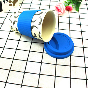 Couvercle et couvercle en silicone personnalisés, tasse à café <span class=keywords><strong>réutilisable</strong></span> en fibre de <span class=keywords><strong>bambou</strong></span> - Product Image 4