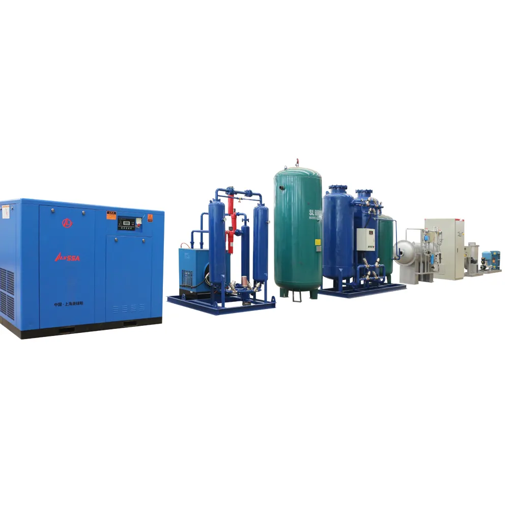 सिलेंडर भरने की प्रणाली के लिए उच्च शुद्धता औद्योगिक ऑक्सीजन उत्पादन संयंत्र पीएसए ऑक्सीजन जनरेटर