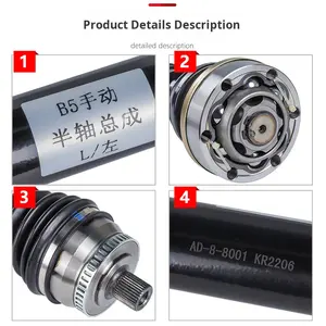Système de <span class=keywords><strong>suspension</strong></span> automobile, nouvel ensemble de demi-arbre avant inférieur en métal pour Sagitar Lavida pour CC Magotan Polo Bora - Product Image 4