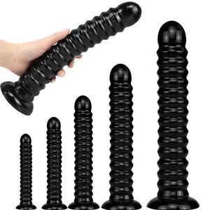 Juego de dilatadores anales negros de PVC de alta calidad, juguetes sexuales anales para la estimulación de adultos. - Product Image 1