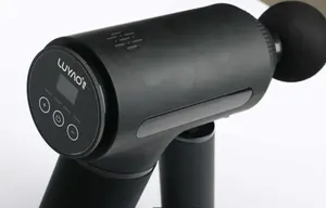 Luyao 6-Speed Draadloze Handheld Vibratie Lichaamsmassageapparaat Spiermassagepistool Met Lcd-Scherm