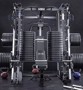 Commercio all'ingrosso Multi-funzionale Smith macchina con 150kg di peso Stack per Fitness esperto/potenza Squat attrezzature da palestra - Product Image 6