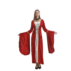 Vestido Medieval de Reina para Mujer Yi Xiaoyi, Manga Larga, Cintura Ajustada con Cinturón, Disfraz para Representaciones Escénicas, Tallas S-5XL - Product Image 5