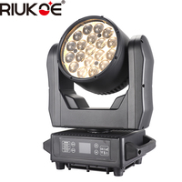 Projecteur LED Wash à tête mobile 19*30W IP65 étanche DMX512 Full RGBAW avec zoom et stroboscope haute vitesse pour éclairage de scène