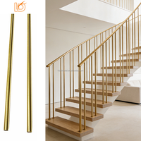Balustre d'escalier en fer forgé noir brossé, simple, droit, rond, 5/8" * 44", pour rampe d'escalier intérieure