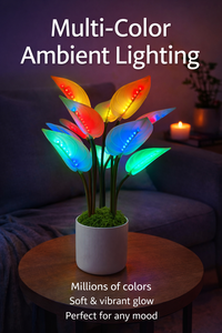 Lámpara de Acento Inteligente RGB para Interiores <span class=keywords><strong>LUMIO</strong></span> con Vegetación Artificial, Tecnología LED WS2815 - Product Image 2