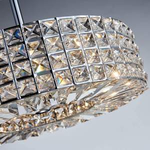 Lampadario in <span class=keywords><strong>Cristallo</strong></span> Semi-Incasso a 4 Luci, Illuminazione a Soffitto con <span class=keywords><strong>Paralume</strong></span> in <span class=keywords><strong>Cristallo</strong></span> per Camera da Letto e Soggiorno - Product Image 4