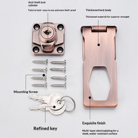 Loquet à verrouillage rapide sans perçage en alliage de zinc, moderne et simple, pour réfrigérateur, porte en bois/métal, armoire, casier, tiroir, penderie