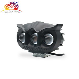 Xe Máy accessorieswholesale 12W kép màu <span class=keywords><strong>Led</strong></span> Xe Máy Sương Mù Ánh sáng với Owl thiết kế 3 ống kính lái Xe Sương Mù Ánh Sáng - Product Image 6