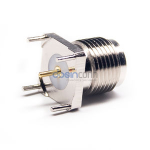 Precio de fábrica Latón Niquelado SMA Recto Hembra A través del agujero Conector Tipo de soldadura para PCB - Product Image 2