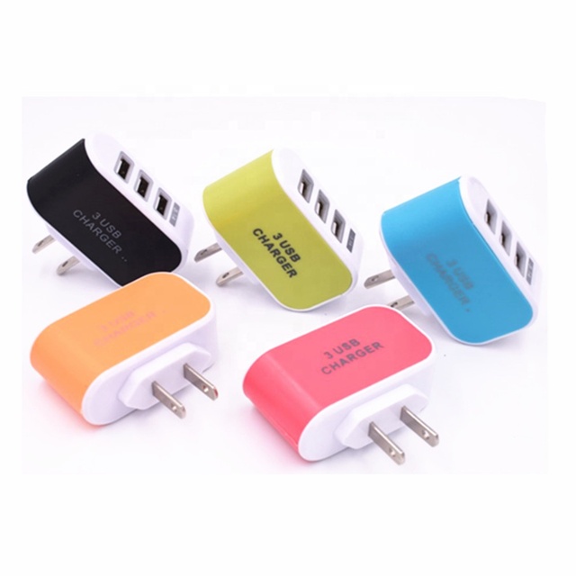 5V 1A US Travel AC/DC Power Adapter Usb Charger USA Adapter With 3USB Port
