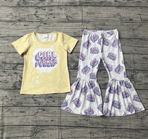 Ensembles décontractés pour filles RTS Boutique : Tenues respirantes 95 % coton 5 % élasthanne, T-shirt et jupes évasées pour printemps-automne - Product Image 3