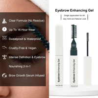 Best-seller Mascara Gel teinté pour tatouage des sourcils Fiber Enhancer Double Head Liquid Teinté Eyebrow Gel Teinté Brow Gels Private Label
