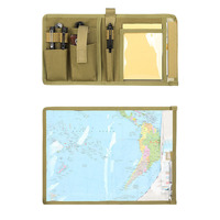 Étui tactique pour carnet et cartes, étanche, pochette Molle pour camping, housse amovible pour insertion de cartes, en polyester, pour sports de plein air