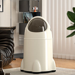 ถังขยะรูปจรวดของเล่นมีล้อสำหรับห้องเด็ก ความจุขนาดใหญ่ เคลื่อนย้ายได้ ดีไซน์น่ารัก มี 3 สี และสามารถสั่งทำโลโก้ได้ - Product Image 6