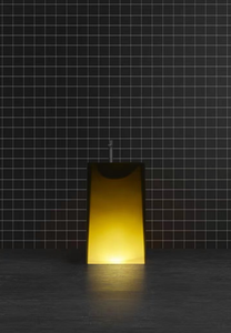 Bule trasparente in resina di cristallo trasparente lavabo a piedistallo quadrato lavabi con supporto da pavimento per il bagno lavandini - Product Image 4