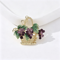 Broche en alliage de strass en forme de feuille, élégante et polyvalente, pour femme, idéale pour le quotidien et le travail, vente en gros