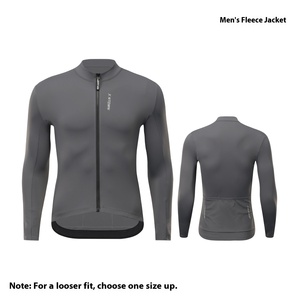 Wholesale Full Zip Fleece Lined Cycling Jersey Thermal Warm Long Sleeve Top with Cold Weather for Men <b>Road</b> MTB Outdoor Cycling - Product Image 1