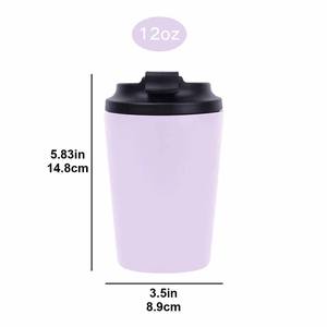 <span class=keywords><strong>Taza</strong></span> de Café Aislada de Doble Pared de 12 oz |   <span class=keywords><strong>Taza</strong></span> de Viaje de Acero Inoxidable para Bebidas Frías y Calientes, Uso en la Oficina y al Aire Libre - Product Image 3