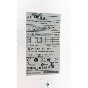 ชไนเดอร์ ATS48D38Q ซอฟต์สตาร์ทสำหรับมอเตอร์แบบอะซิงโครนัส Altistart 48 35A 230 ถึง 415V 7.5 ถึง 30kW - Product Image 5