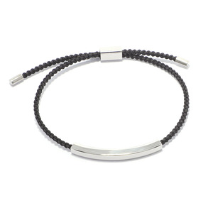 Pulsera <span class=keywords><strong>DE</strong></span> <span class=keywords><strong>LA</strong></span> <span class=keywords><strong>Amistad</strong></span> <span class=keywords><strong>de</strong></span> Cuerda Trenzada para Hombre y Mujer, Diseño Personalizado con Logo Grabado/Palabras/Frase <span class=keywords><strong>de</strong></span> Acero Inoxidable Pulido Alto - Product Image 5