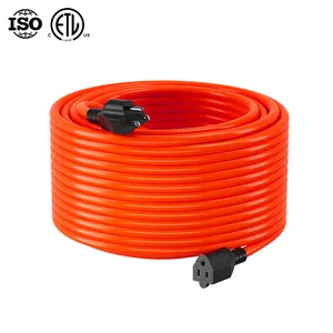 huanchain 25ft power retractable electrical outdoor heavy duty waterproof extension cords