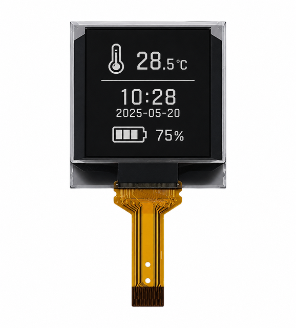 0.96 Inch 96x96 Square OLED Display Module SSD1317 Driver IC 15-Pin FPC Monochrome OLED Screen